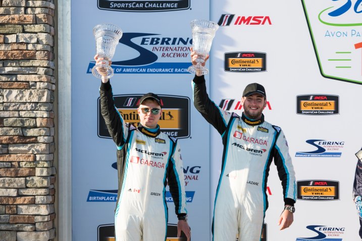 Jesse Lazare And Chris Green On The Podium At Sebring!